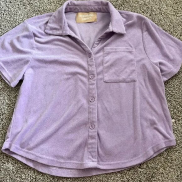 Araminta James Terry Shirt in Orchid Purple Size medium - Picture 1 of 5